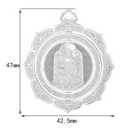 Pt950 Platinum Acala Guardian Pendant - Rooster Zodiac Birth Buddha